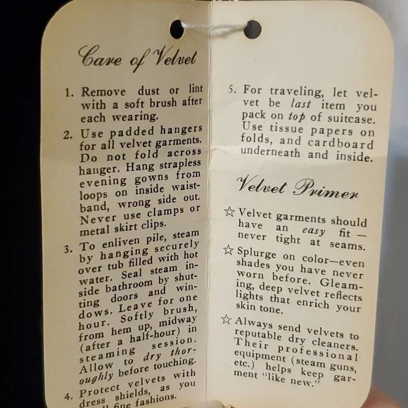 Vintage Wimpfheimer & Bro 50/60s blk velvet dress silver braid trim Sz 16 - Picture 16 of 16